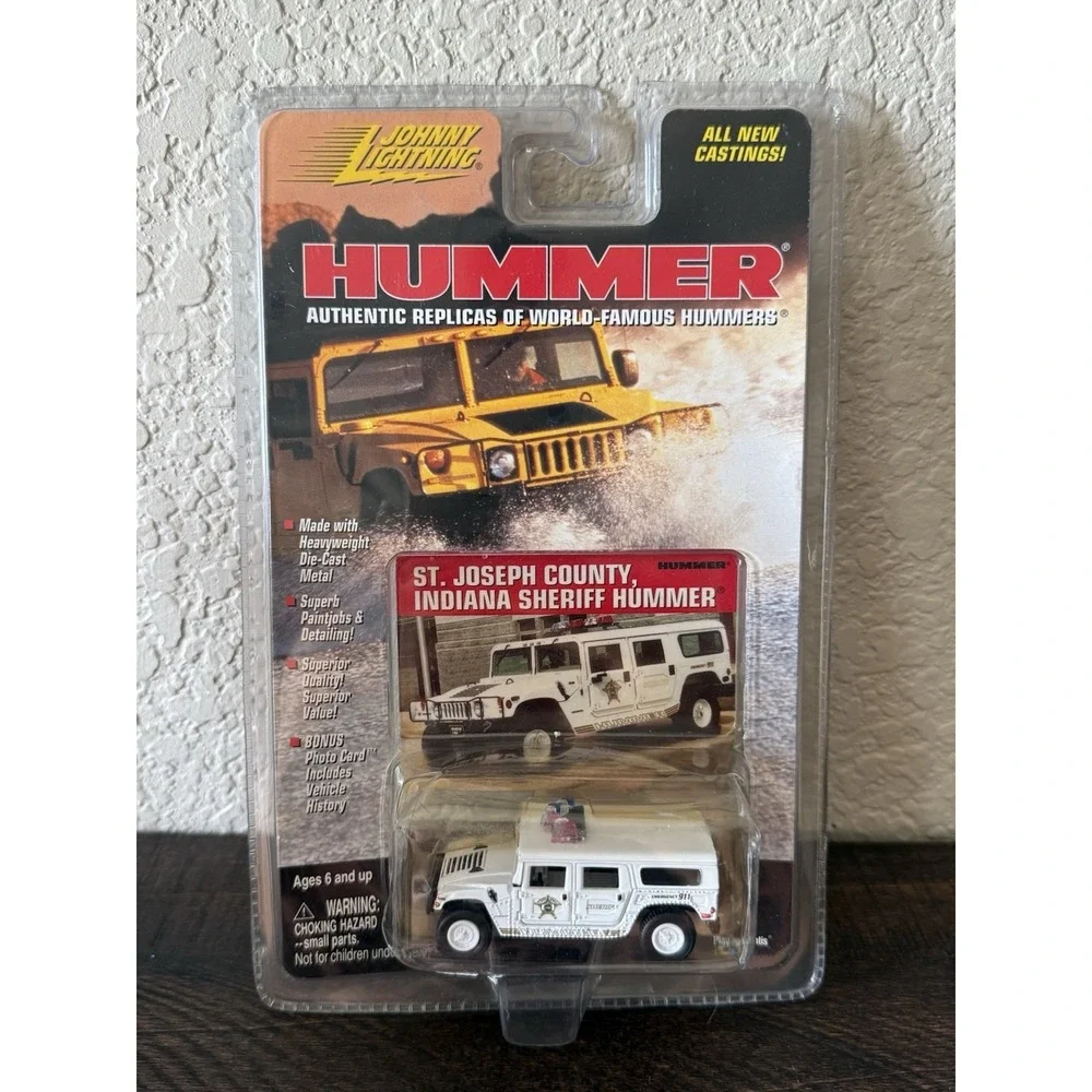 Johnny Lightning Hummer St Joseph County Sheriff Indiana New Old Stock #Z589